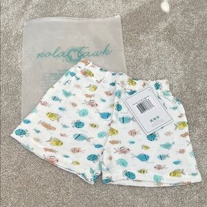 Nola Tawk Kids Fish Print Shorts - Multicolor